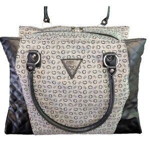 Guess Women's Carry All Shoulder Bag Large Tote Logo